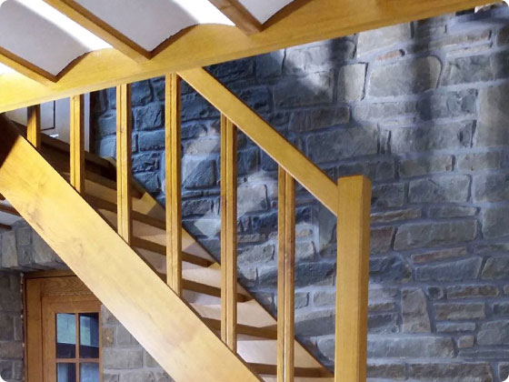 escalier en bois