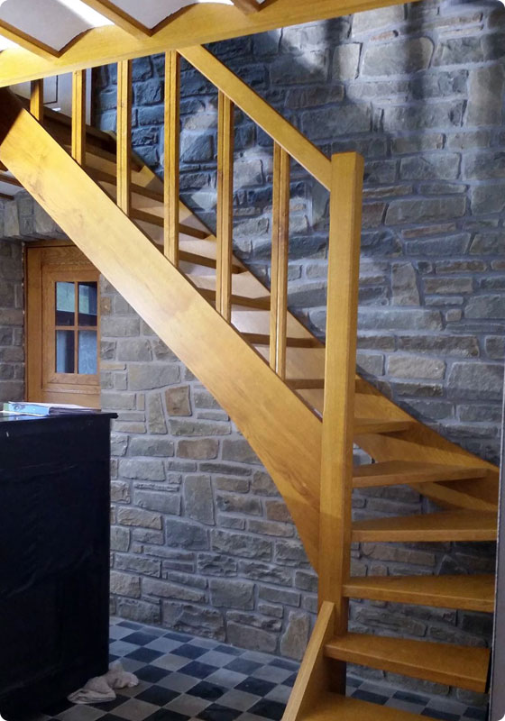 escalier en bois