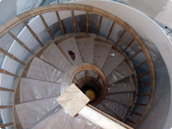 pose d un escalier en colimacon a liege